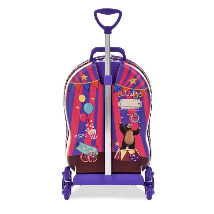 Mala Escolar Maxtoy Masha e o Urso Circus fabricada em EVA com