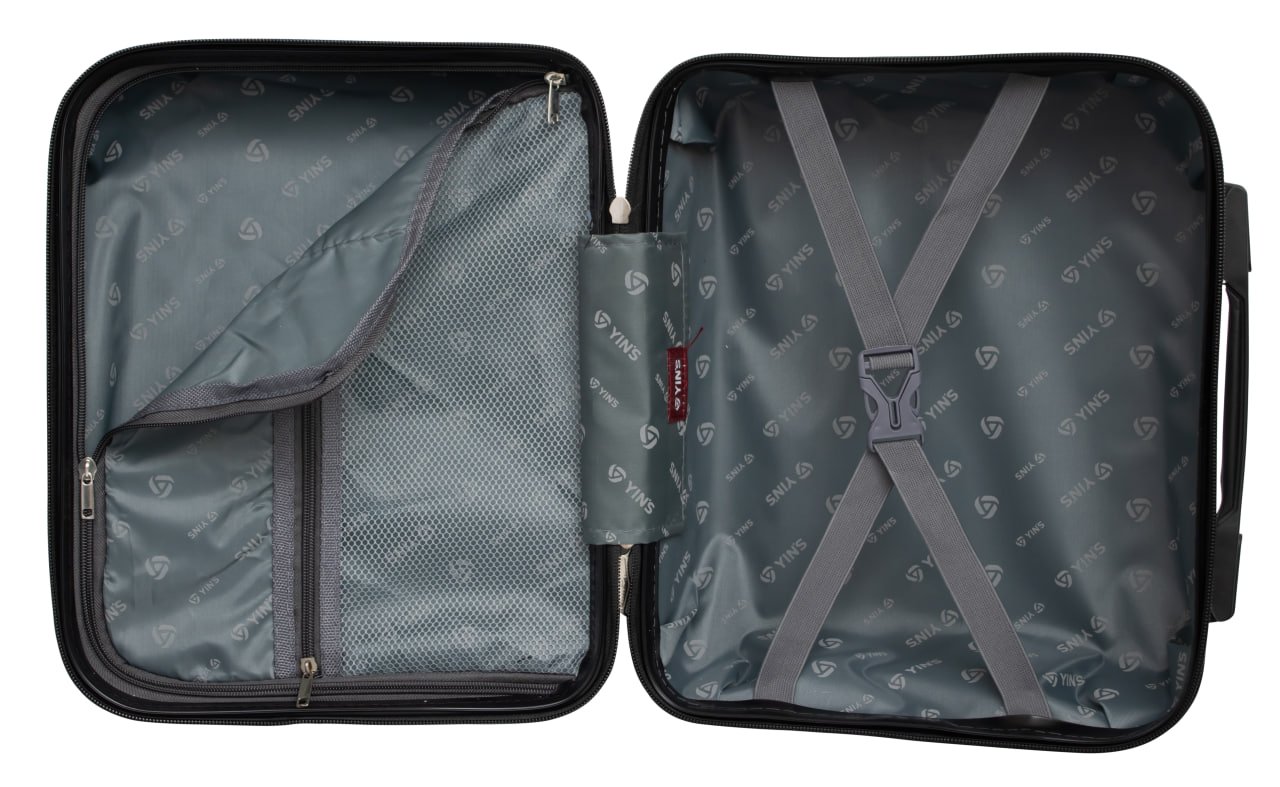 Frasqueira Yins Suíça fabricada em ABS YS21178FYINS Preto - P